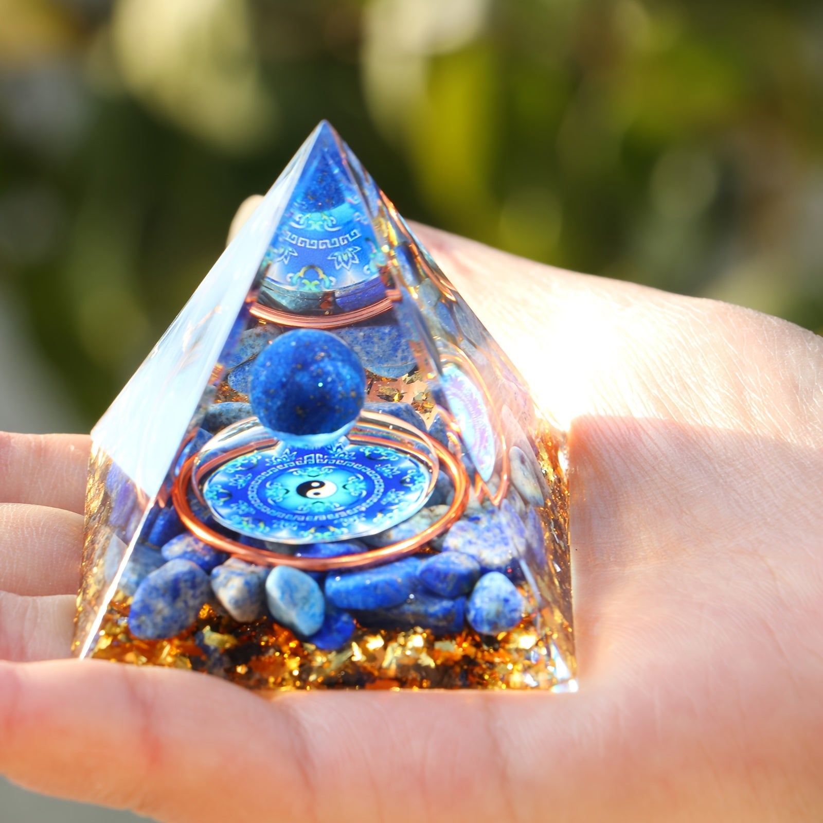 Amethyst Natural Crystals Orgone Pyramid Healing Reiki Chakra Energy Meditation