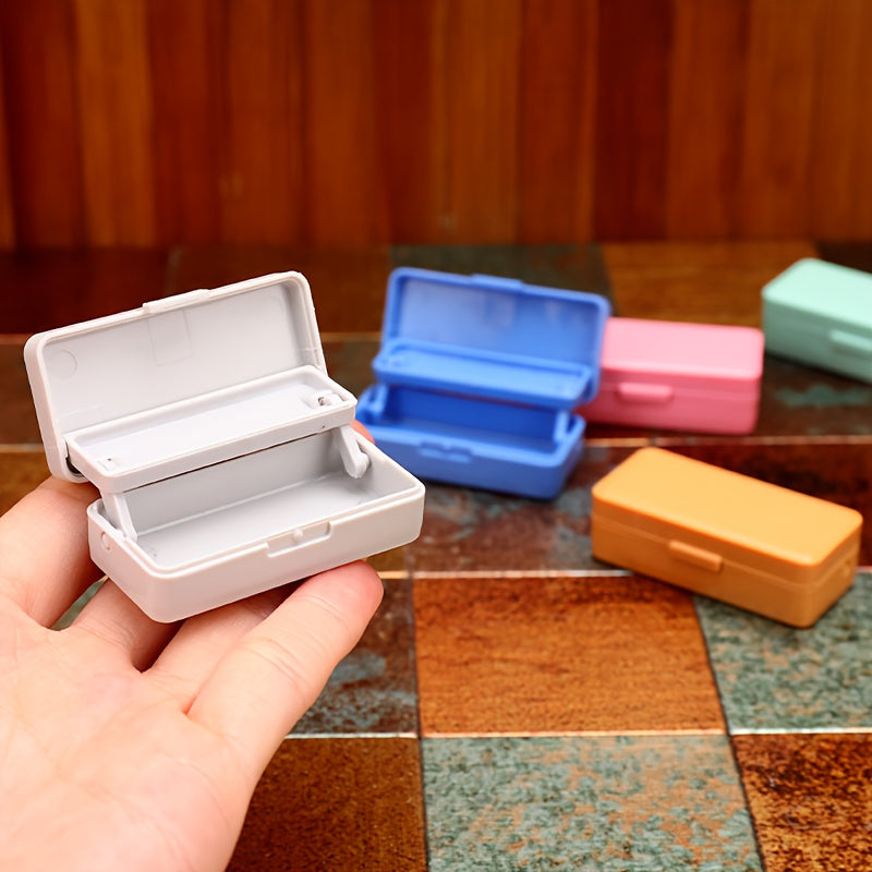 Colorful Plastic Desk Organizer for Dollhouse Play