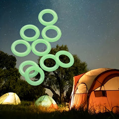 30pcs Glow In The Dark Tent Nail Ring Fluorescent Stakes Ring Tents Accessories