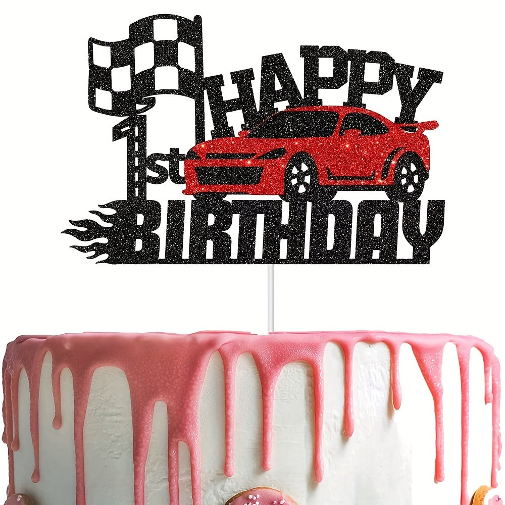 Car Club Birthday Cake Insert, Party Cake Decoration