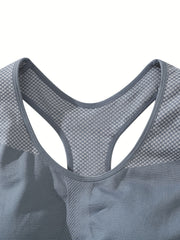2 Pack Women's Plus Size Sports Bras Set Plus Full Coverage Wireless Racer Back