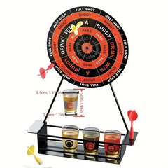Mini Drinking Dart Set with Glass Cups for Party Games