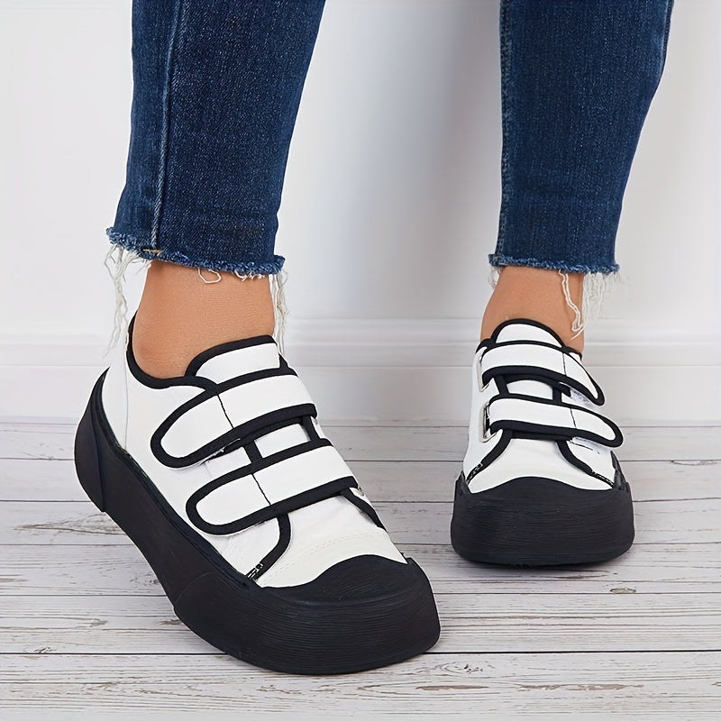 Women's Breathable Walking Shoes Hook & Loop Fastener Casual Sneakers