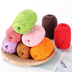 50g Cotton Yarn for Weaving DIY Scarves Blankets Hats 50m
