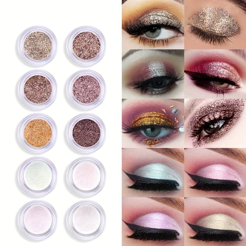 Monochrome Glitter Eyeshadow Highlighter Powder