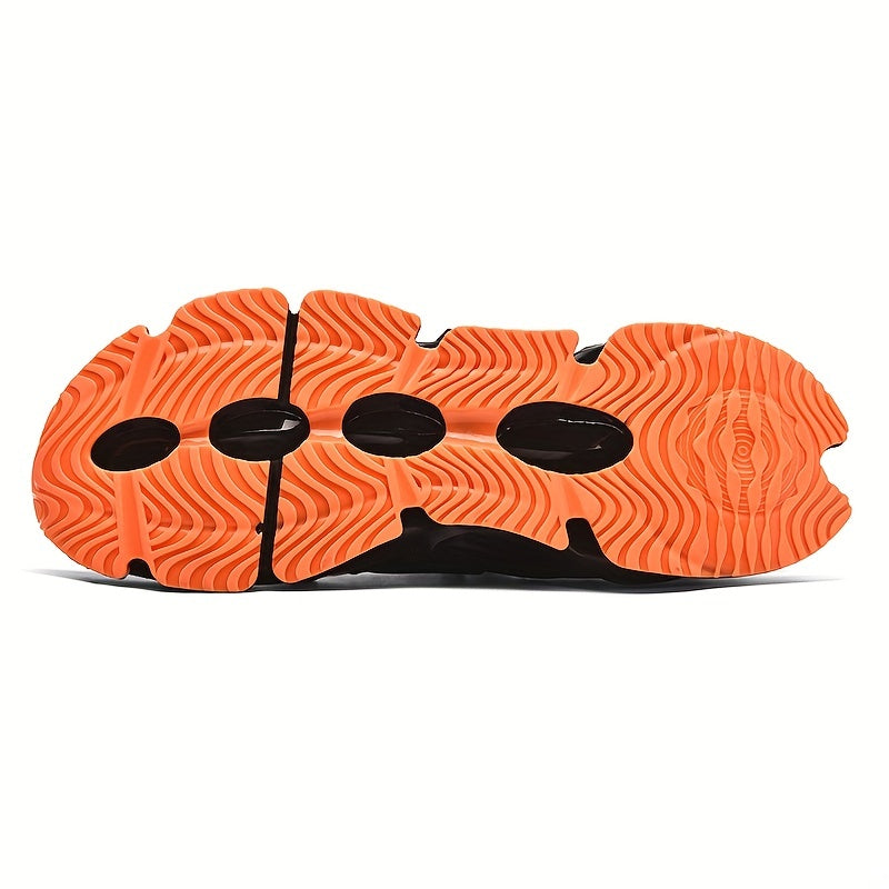 Men's Block Lace up Blade Sneakers Outdoor Sports Shoes