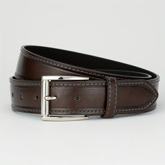 Men's Single Jacket Dress Belt Casual Alloy Pin Buckle PU Leather Belt