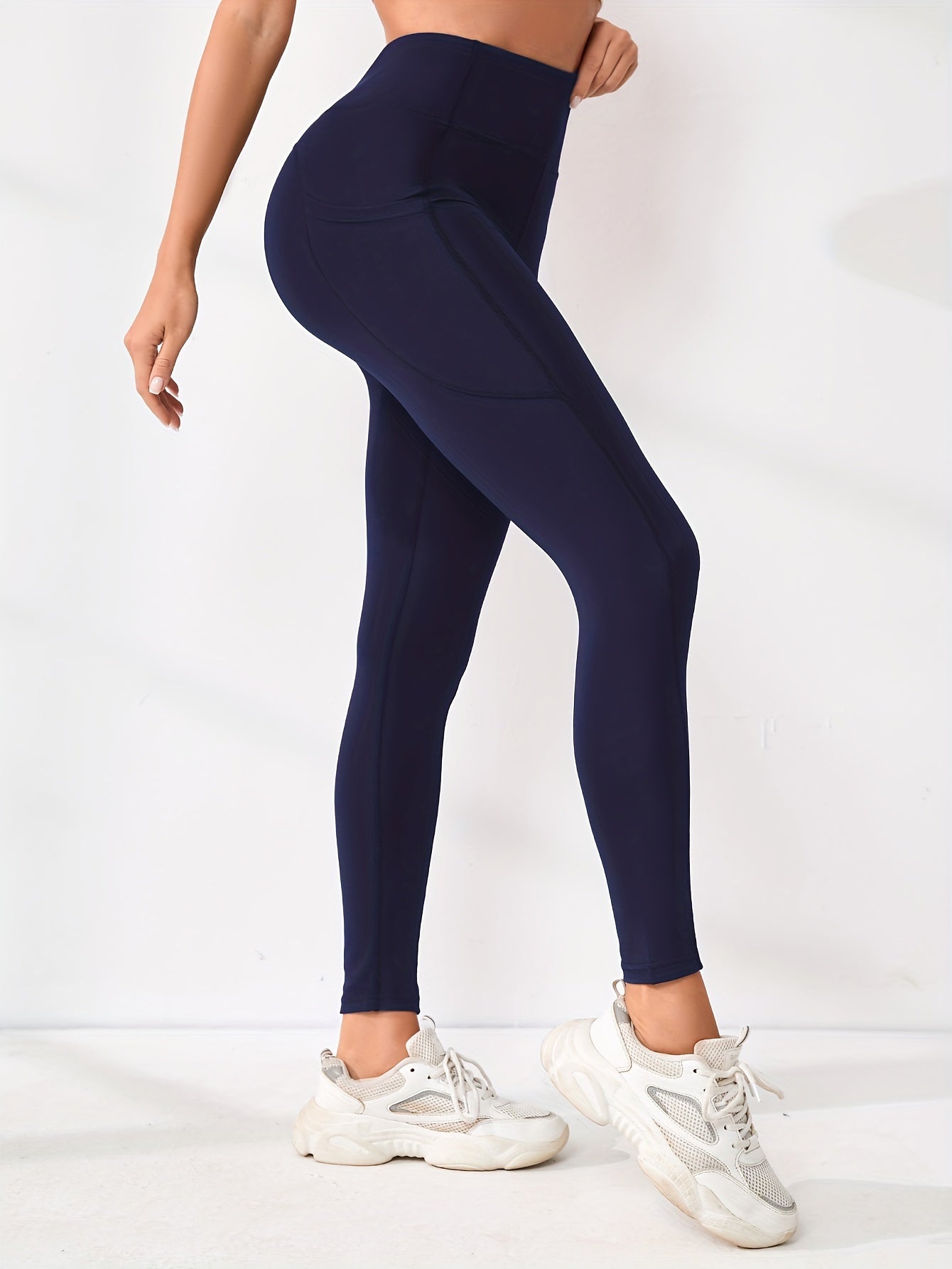 High Waist Pocket Butt Lifting Sports Pants Seamless Quick Drying Yoga Leggings