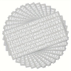 5 Reusable Vinyl Alphabet Transfer Paper - Colorful Letter Decals