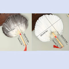 Portable Goose Feather Fan Chinese Style Vintage Fan