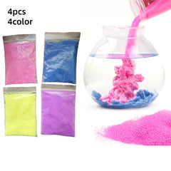 4pcs Waterproof Sand Portable Bag Sensory Games Pink Purple
