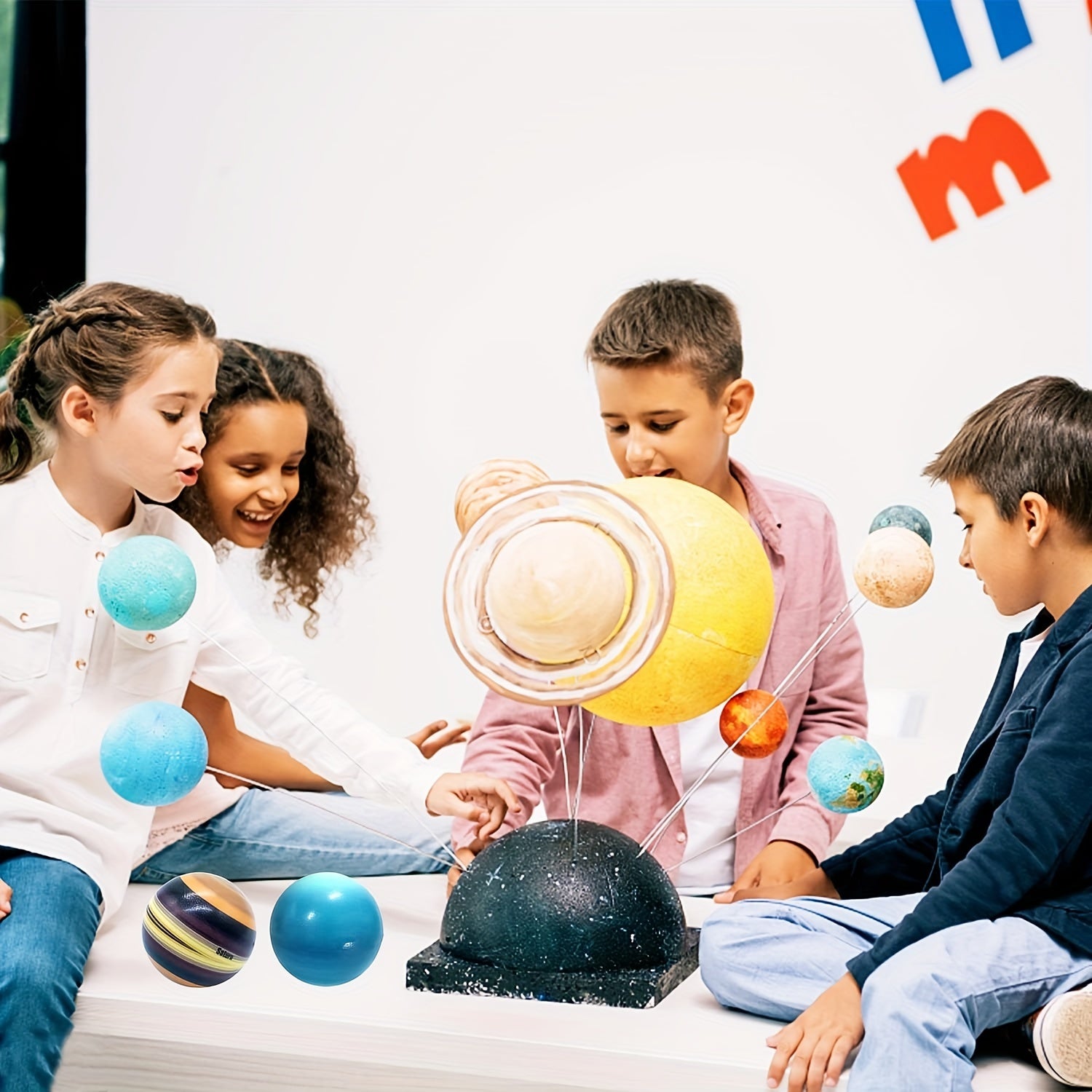 10pcs Solar System Stress Relief Spheres Educational Planet Themed Party Favors