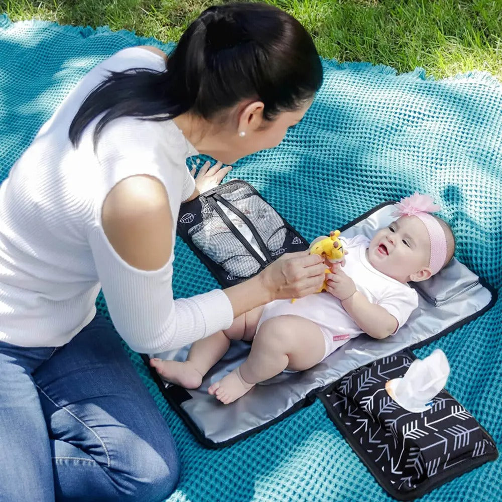 Portable Changing Pad For Baby Diaper Bag - Waterproof Travel Changing Pad