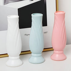 1pc Plastic Vase Creative Petal Shaped Vase Anti-drop Home Decoration