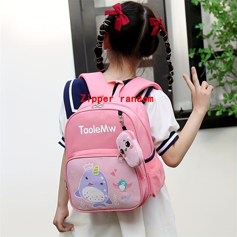 Kids Princess Cartoon Backpack for Girls Boys with Coin Purse