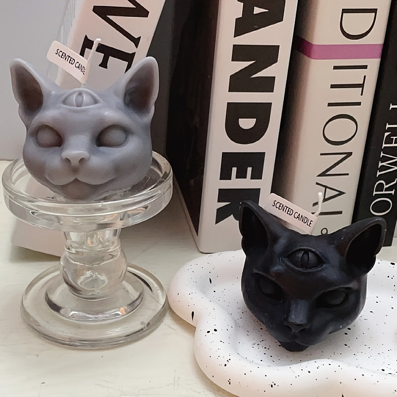 Halloween Three Eyes Cat Aromatherapy Candle