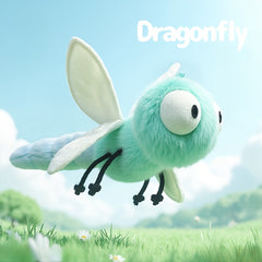 Dragonfly Plush Toy Soft Pastel Insect Decor Home Decoration