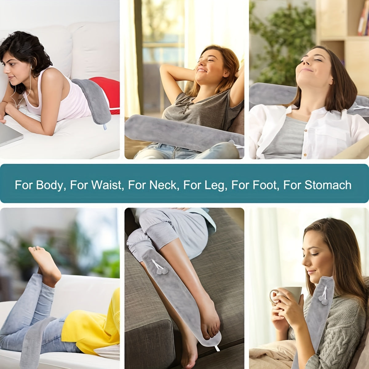 Portable Hot Water Bag Hand Warmer Extra Long Warm Water Bag