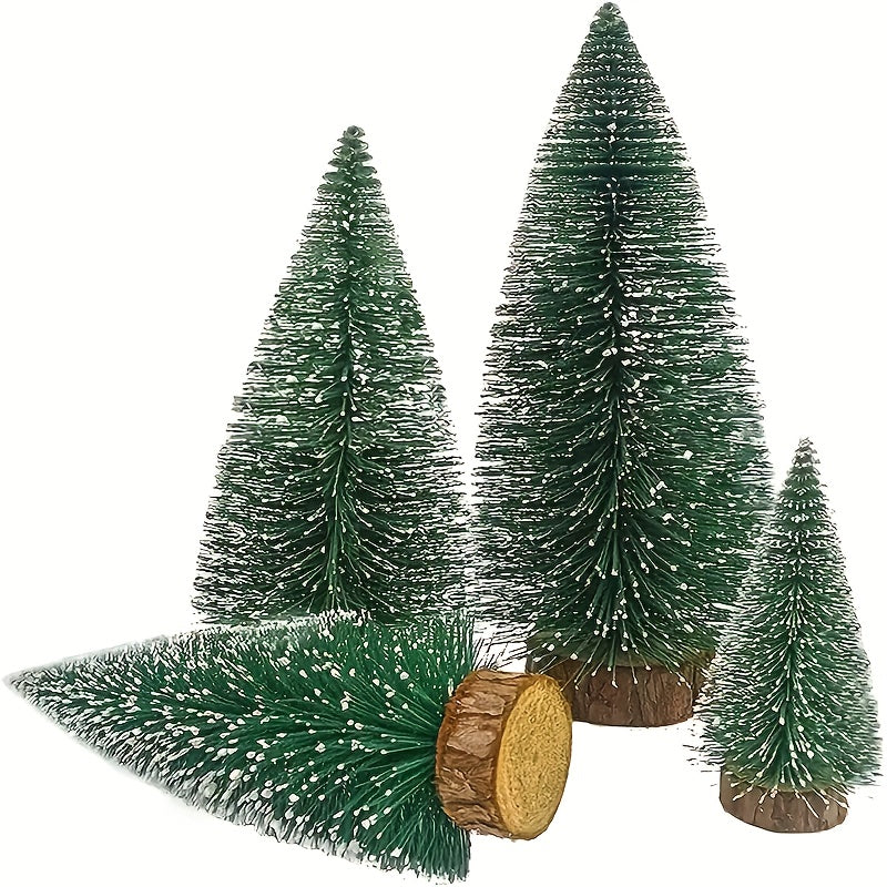 8in Pine Needle Christmas Tree Micro Bonsai Decorations