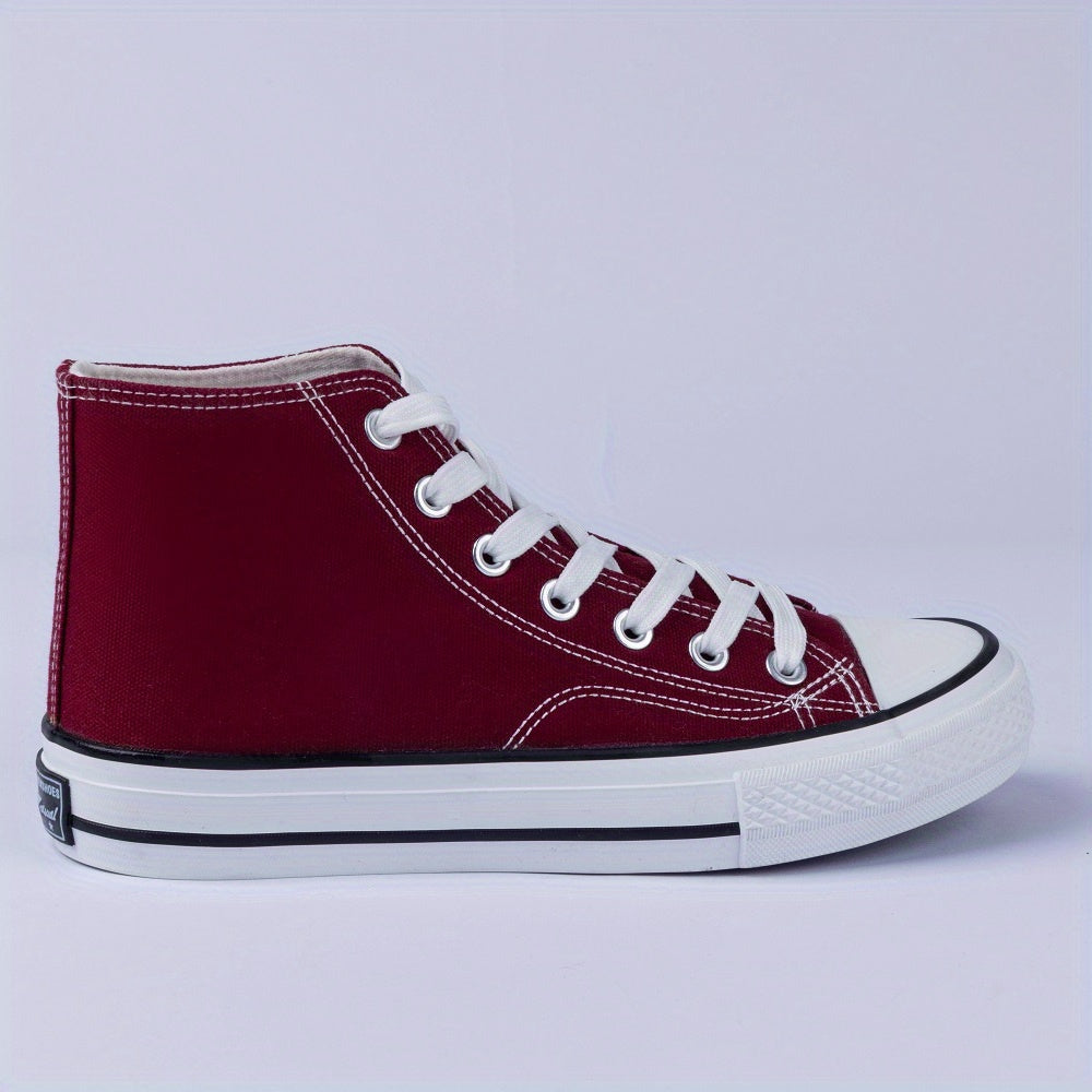 Men's High Top Sneakers Lace Up Casual Outdoor Walking Shoes