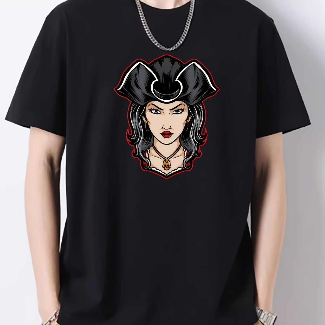 Graphic Cotton Crew Neck Active T shirt for Men