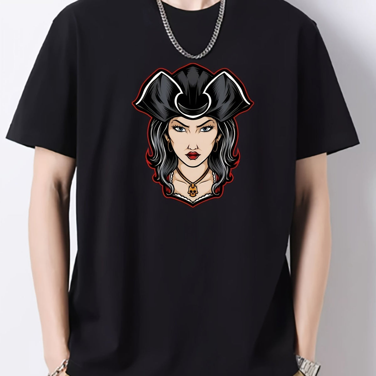 Graphic Cotton Crew Neck Active T shirt for Men