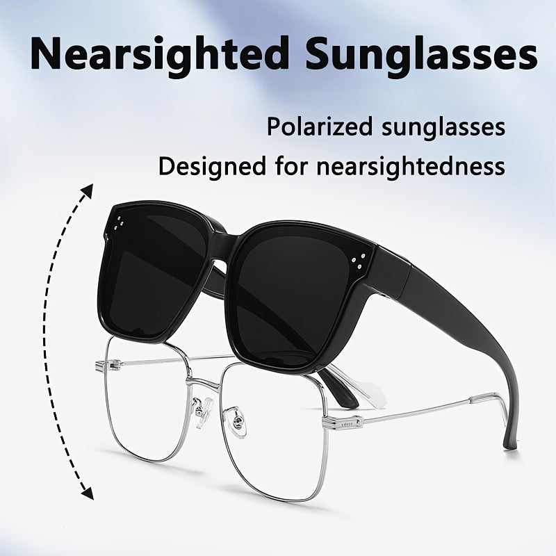 Polarized Fit Over Sunglasses for Myopia Anti Glare UV400 Shades