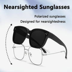 Polarized Fit Over Sunglasses for Myopia Anti Glare UV400 Shades
