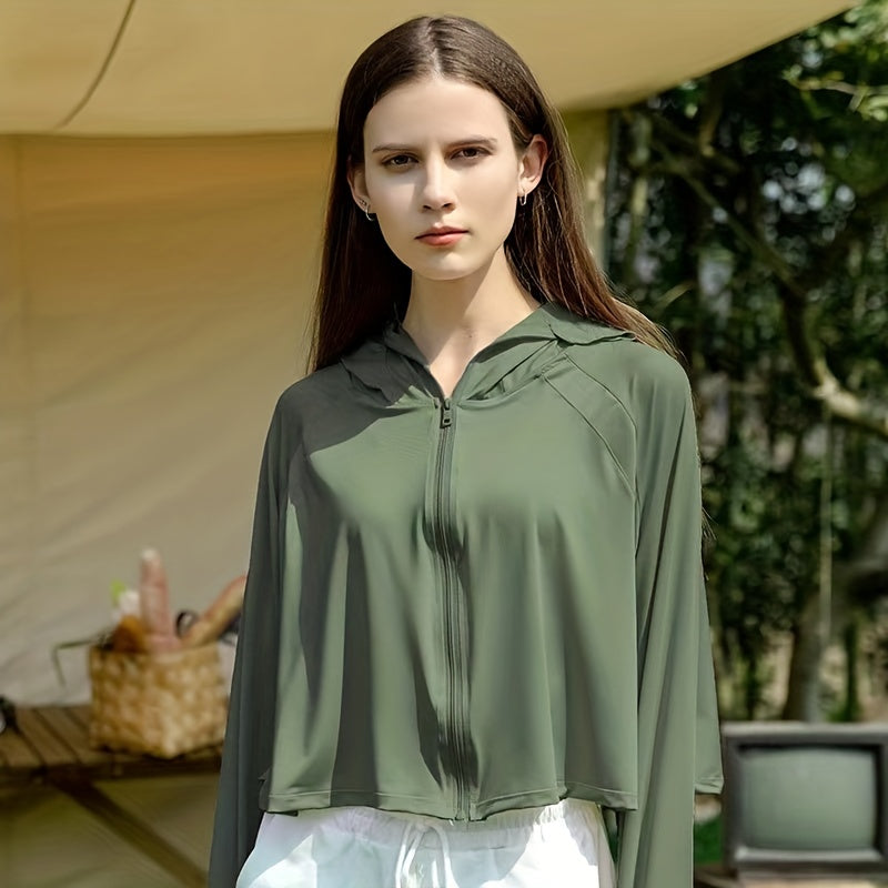 UPF50 Ice Silk Sun Jacket UV Protection Shawl