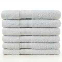 6pcs Household Cotton Hand Towel Soft Absorbent Towel