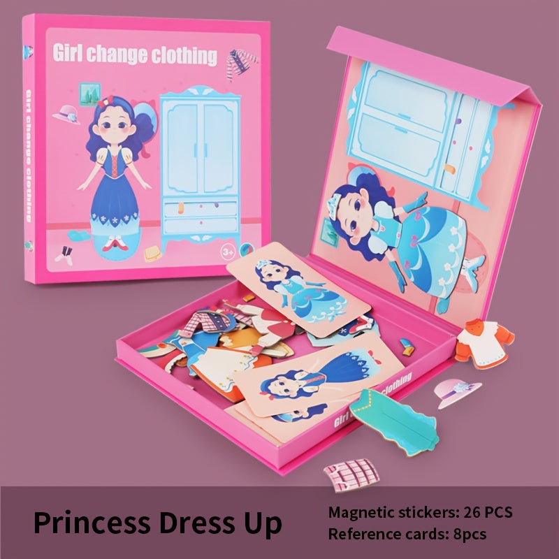 Magnetic Dress Up Toy Princess & Ocean Themed Game for Kids 3-6