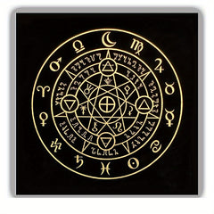 Triple Goddess Pentagram Velvet Altar Cloth