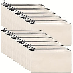 Canvas Zipper Bags for DIY Crafts Small Pencil Boxes Travel Bags