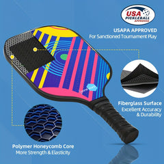 Panelsound PS 006 Pickleball Paddles Lightweight Fiberglass Poly Core Rackets