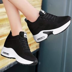 Women's Hidden Heel Breathable Athletic Sneakers