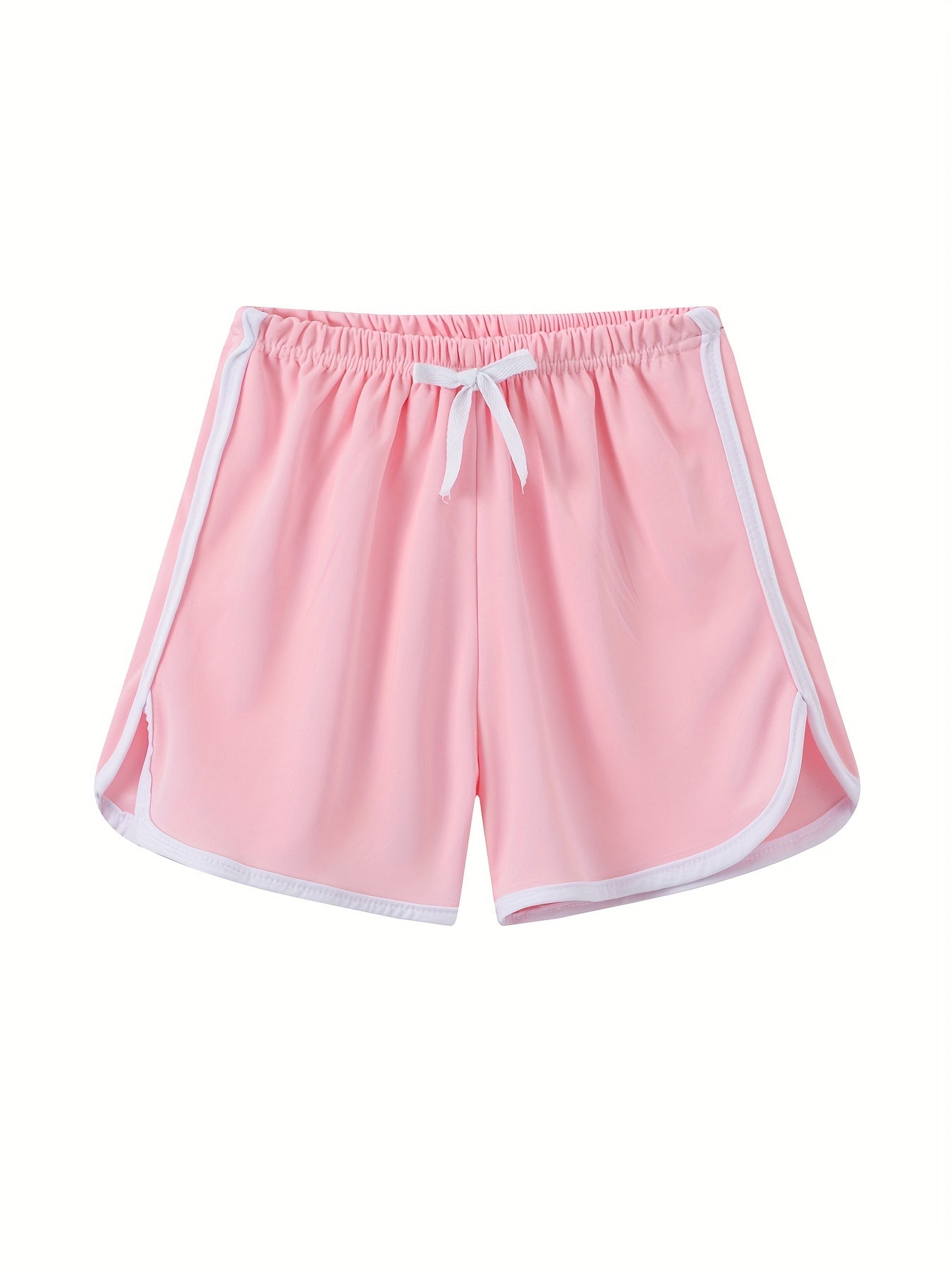 Girls Solid Drawstring Pants Casual Sport Shorts For Summer Beach Kids Children