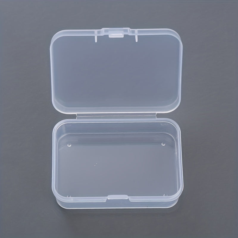 Rectangular Transparent Storage Box for Jewelry Nail Art Earrings - 5pcs