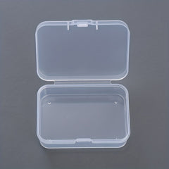 Rectangular Transparent Storage Box for Jewelry Nail Art Earrings - 5pcs