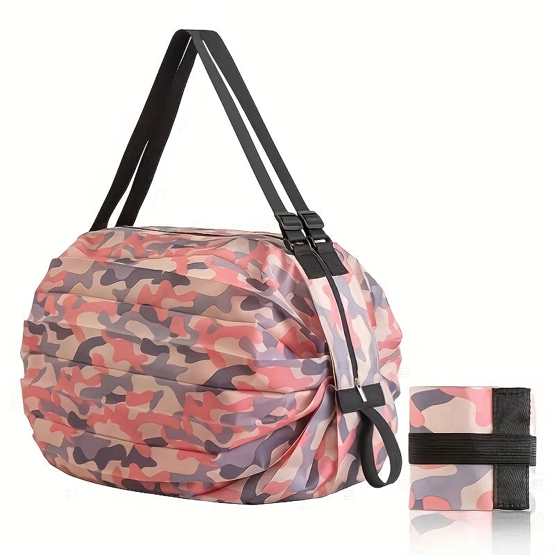 Foldable Canvas Shopping Bag for Grocery and Supermarket Trips