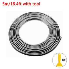 Flexible Car Moulding Decoration Strips 16ft 5m PVC Interior Auto Trim