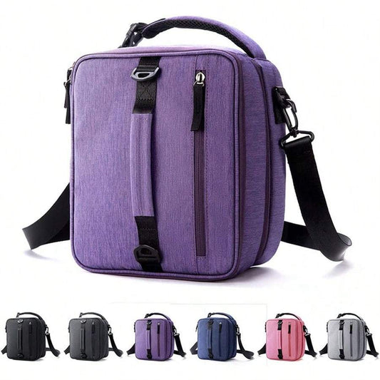 Insulated Bento Lunch Bag Square Oxford Cloth Hand Washable Aluminum Foil