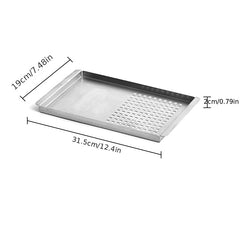 Stainless Steel Non-stick BBQ Plate Portable Outdoor BBQ Accessories