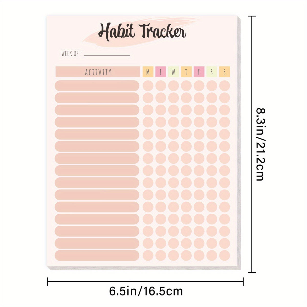 Habit Tracker & Goal Journal, Daily & Weekly Planner, Motivational To Do List