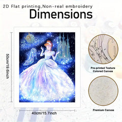 Adult Digital Painting Kit - Princess Stilt Perched on Evening Branch