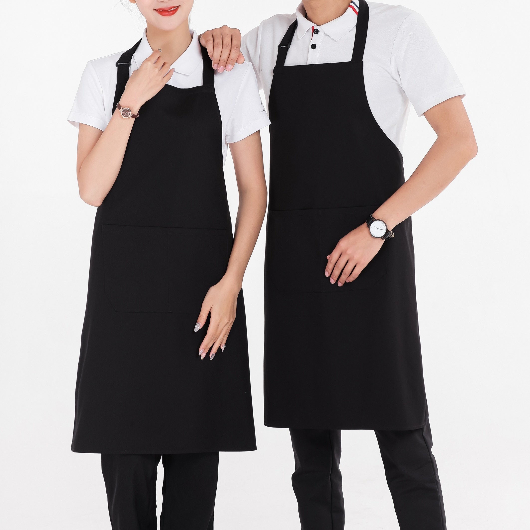 Adjustable Waterproof Cooking Apron Household Solid Apron