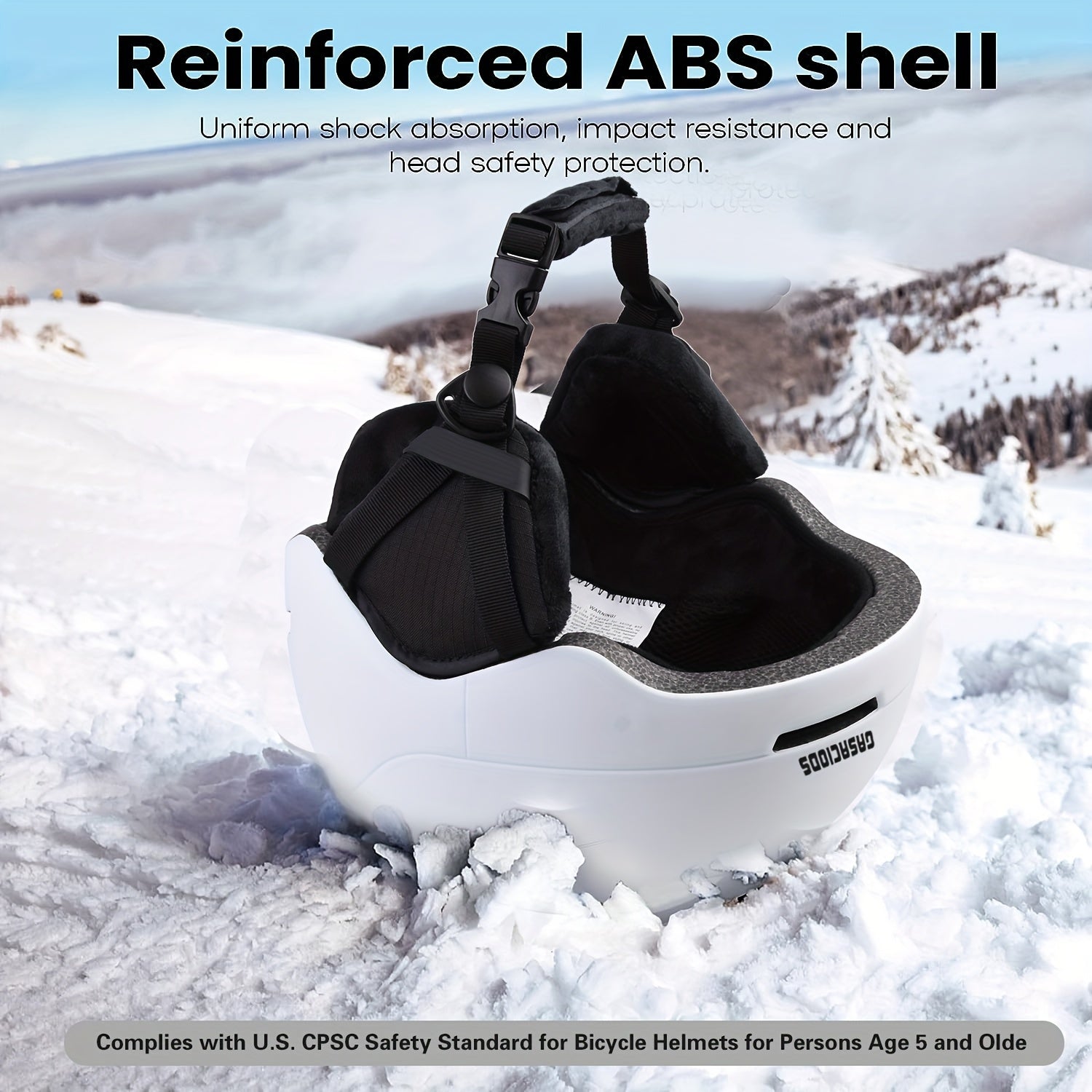Adjustable Ski Helmet with Anti-Impact Design