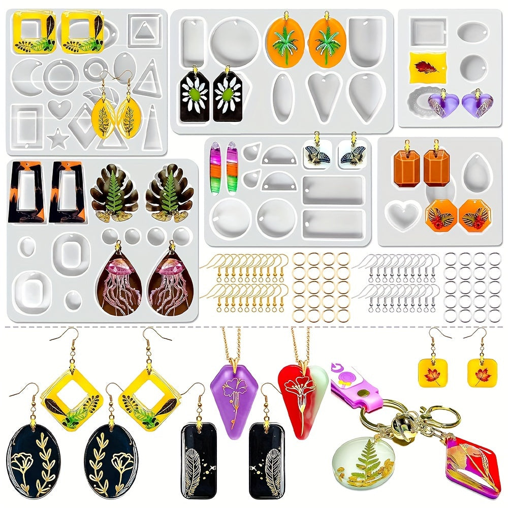 86Pcs DIY Jewelry Earrings Pendant Making Silicone Molds Kit