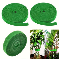 3 Rolls Green Nylon Plant Ties Self-adhesive Garden Tape
