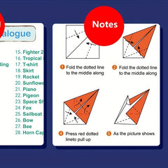 108 Sheets Origami Puzzle Game DIY Paper Crafts Set
