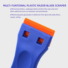 Plastic Razor Blade Scrapers for Glass Windshields and Auto Windows